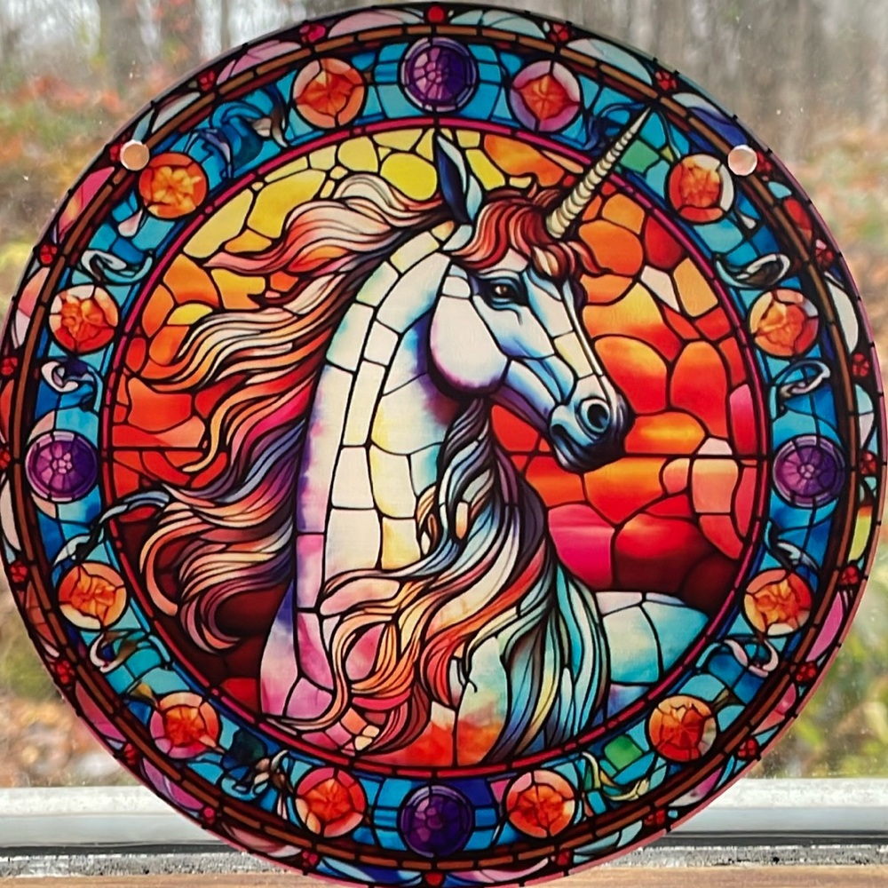 Suncatcher Acrylic Unicorn Gift Idea Decorative Home Decor 6”